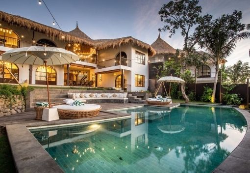 6br Rice field view villa in Canggu Babakan - monthly rent 4850 USD